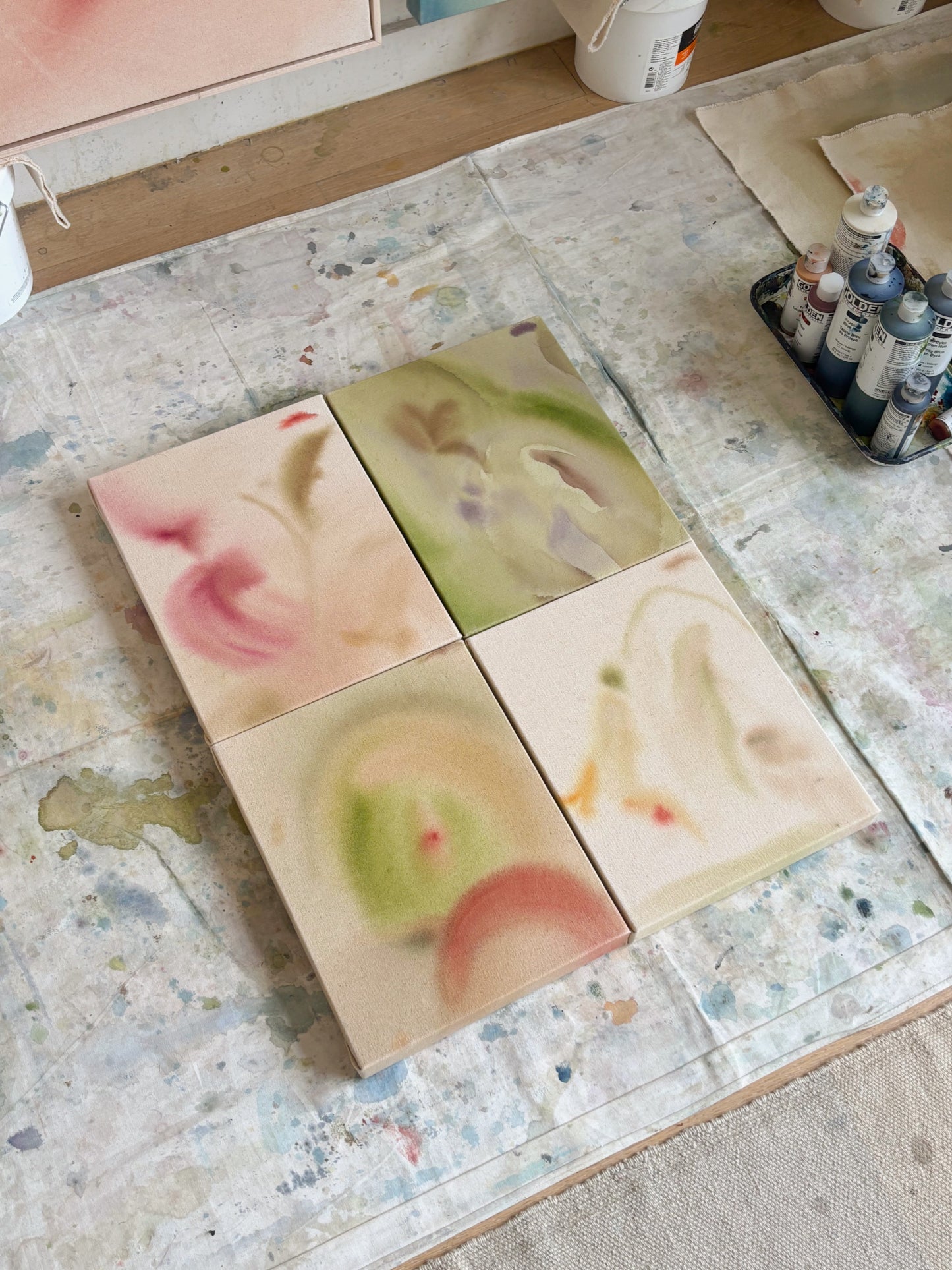 At The Glow Of Noon, A Rose, A Tulip - SOLD